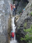 Klettertour in den Cascades de Lecelulline